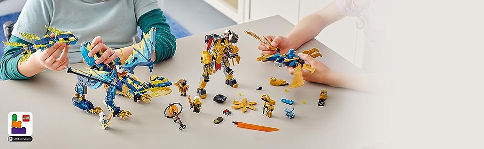LEGO-NINJAGO-Elemental-Dragon-vs-The-Empress-Mech-71796-Building-Toy-Set-1038-Pieces-lrm71796